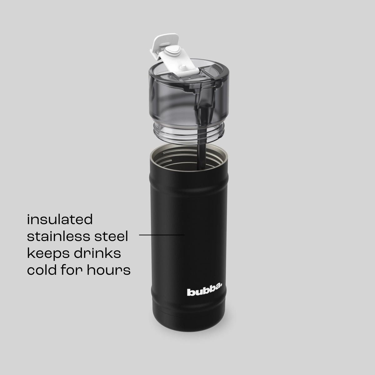 bubba 18 oz DualSip Insulated Stainless Steel Water Bottle -  Office Siren - US 3109